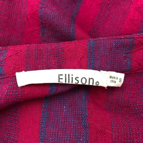 Ellison Linen Pink Lagenlook Sleeveless Top - Picture 6 of 9
